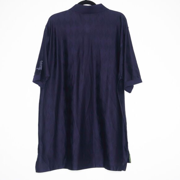 House‎ of Carrington Mens Polo Large Blue Pima Cotton Four Seasons Las Colinas - Picture 2 of 8